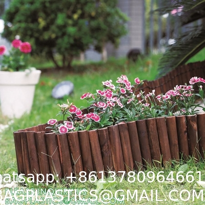 Landscaping Outdoor Plastic Mock Wooden Fence Garden Backyard Border Edging Decorative Garden Fences Fencing