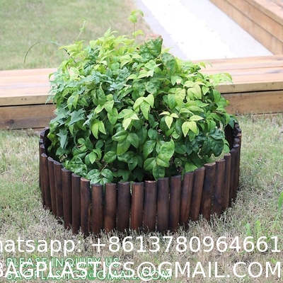 Landscaping Outdoor Plastic Mock Wooden Fence Garden Backyard Border Edging Decorative Garden Fences Fencing