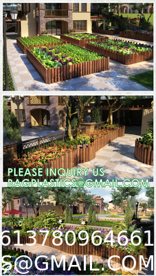 Landscaping Outdoor Plastic Mock Wooden Fence Garden Backyard Border Edging Decorative Garden Fences Fencing