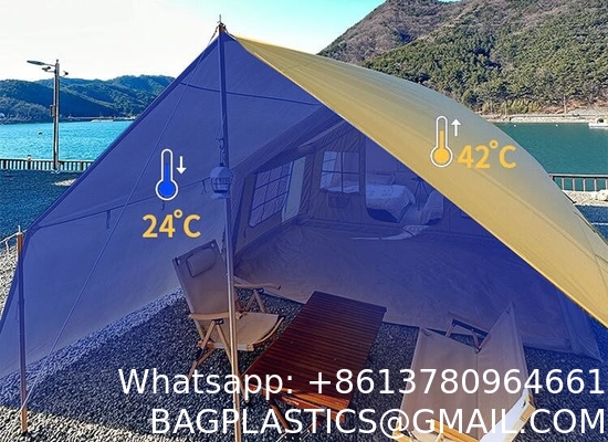Air Tent, Inflatable Glamping Tent with Pump, Inflatable House Tent, Easy Setup Waterproof Outdoor Oxford Tents
