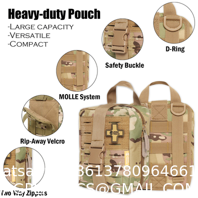Tactical Individual First Aid Kit, Survival Trauma Kit For Outdoor Tactical Bag Outdoor Camping First Aid