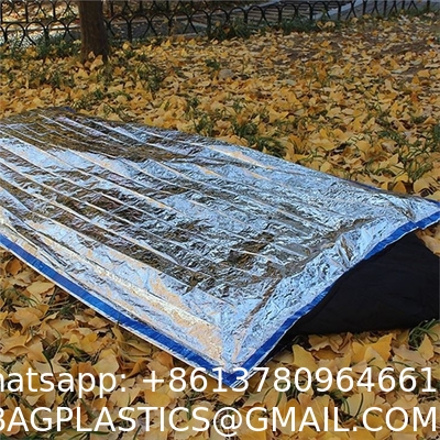 Emergency Sleeping Bag 2 Pack Lightweight Survival Sleeping Bags Thermal Sack Portable Emergency Blanket Campin