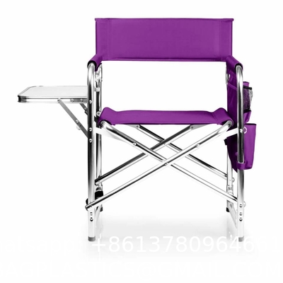 Promotional Folding Lightweight Aluminum Dining Director Chair Adjustable Outdoor Foldable Metal Director Chairs