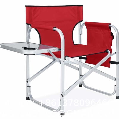 Promotional Folding Lightweight Aluminum Dining Director Chair Adjustable Outdoor Foldable Metal Director Chairs