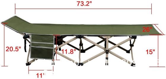 Folding Camping Cot, Portable Foldable ornaments Cot, Canvas Sleeping Bed, Outdoor Comfortable Lightweight Camp Bed