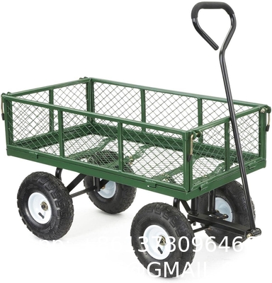 Outdoor Garden Heavy Duty Utility Portable Large Capacity Camping Collapsible Wagon Cart With All-Terrain Wheels