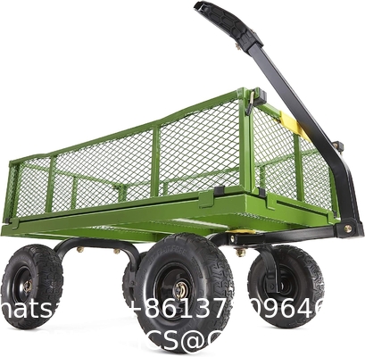 Outdoor Garden Heavy Duty Utility Portable Large Capacity Camping Collapsible Wagon Cart With All-Terrain Wheels