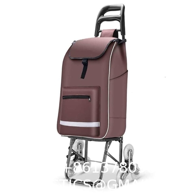 High Quality Wholesale 6 Wheel Foldable Aluminium Alloy Collapsible Carts Shopping Trolley With Seat
