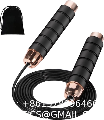 Skipping Rope with Ball Bearings Rapid Speed Jump Rope Cable and 6”Memory Foam Handles Ideal for Aerobic Exercise
