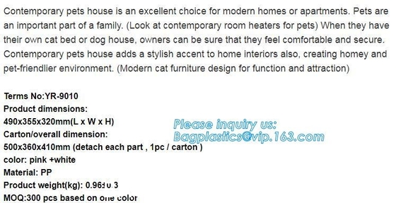 Large Plastic Dog House Outdoor Indoor Doghouse Puppy Shelter Water Resistant Easy Assembly Sturdy Dog Kennel