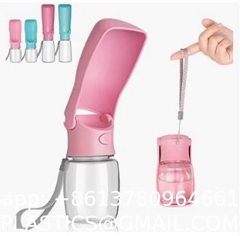 Dog Water Bottle for Walking, Pet Water Dispenser Feeder Container Portable with Drinking Cup Bowl Outdoor Hikin