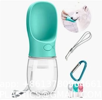 Dog Water Bottle for Walking, Pet Water Dispenser Feeder Container Portable with Drinking Cup Bowl Outdoor Hikin