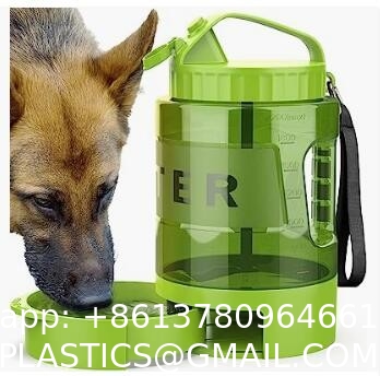 Dog Water Bottle for Walking, Pet Water Dispenser Feeder Container Portable with Drinking Cup Bowl Outdoor Hikin