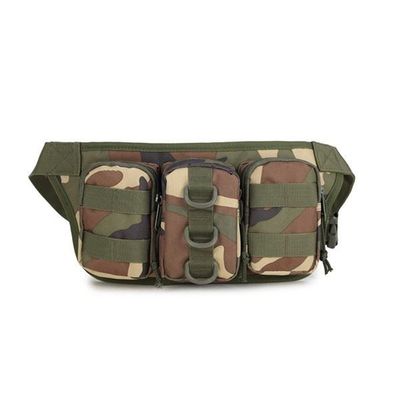 ornaments Camouflage Waist Bag Utility Belt with Water Bottle Holder Hiking Mountaineering Camping Riding Fish