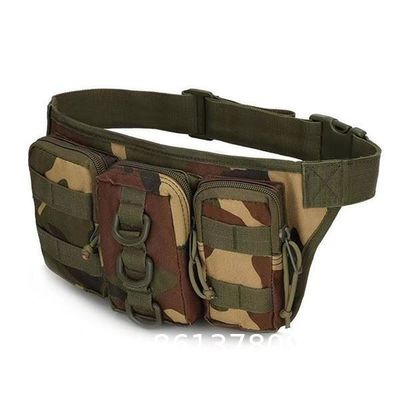 ornaments Camouflage Waist Bag Utility Belt with Water Bottle Holder Hiking Mountaineering Camping Riding Fish