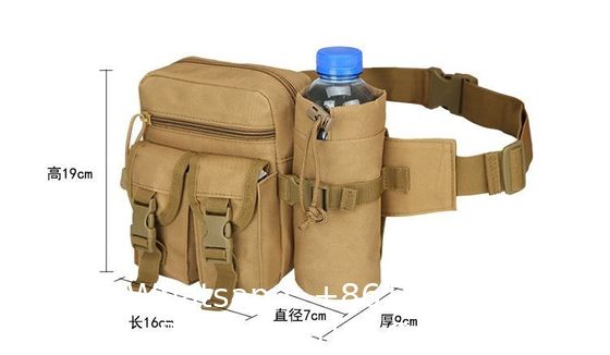 Tactical Waist Bag ornaments Fanny Pack, Utility Belt With Water Bottle Holder, Suitable For Hiking Mountaineeri