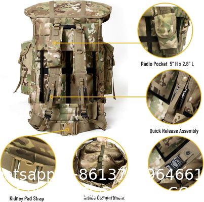 Hiking Waterproof Army Waist Rucksack, ornaments Pack Army Survival Combat Rucksack Backpack