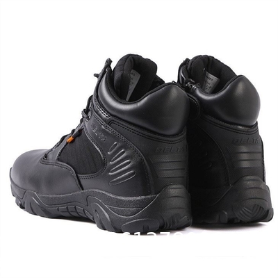 Camouflage Military Boots, Men'S Military Tactical Work Boots Side Zipper Leather Motorcycle Combat Boots (6-8 Inches)