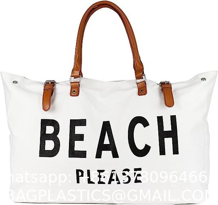 Extra Large Canvas Beach Bag Beach Tote Bag For Women Waterproof Sandproof, Canvas Tote, Cotton Bags, Travel Bag