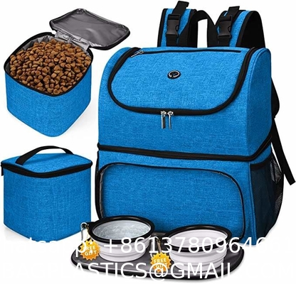 Pet Travel Bag For Dog Cat Weekend Tote Organizer Bag For Dogs Travel Food Carriers Bag