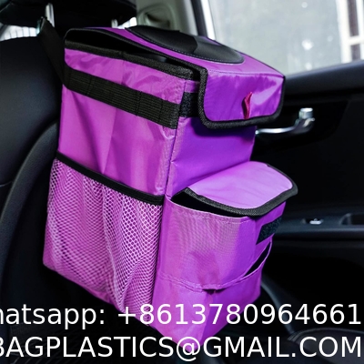 Car Trash Can For Car Cute, Car Trash Bag Bin Hanging Waterproof Automotive Car Garbage Cans Leak Proof Vehicle