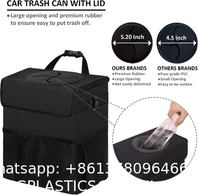 Car Trash Can For Car Cute, Car Trash Bag Bin Hanging Waterproof Automotive Car Garbage Cans Leak Proof Vehicle