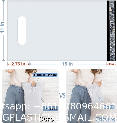 Sustainable Handle Mailers 11X15 Inch, Package Envelopes, Packaging Bags, Plastic Mailing Bags for Clothes Clothing