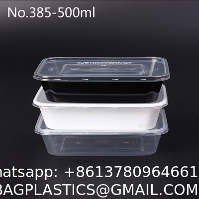 PP Disposable Packing Bento Box, Freezer Microwavable Plastic Container With Lid Eco Food Packaging Boxes Biodegradable