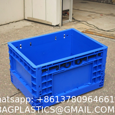 Auto Plastic Logistics Box High Load Auto Parts Foldable Solid Box Heavy-Duty Recyclable PP Plastic Crate Logistic Stackable Crate