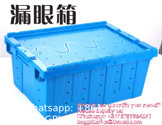 Collapsible Storage Bin With Lid - 48L Foldable Plastic Box For Garage, Car Trunk, And Organization - Stackable Lidded Container