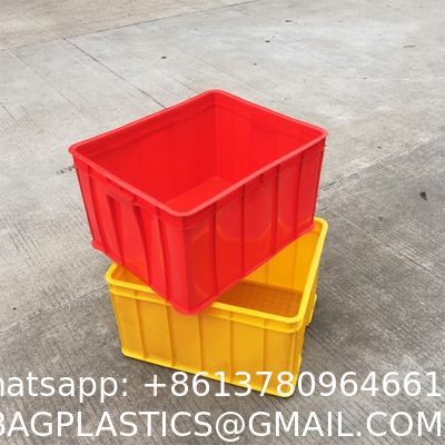 Euro Stacking Box Euro Standard Solid Plastic Container Crate Heavy Loading Stackable Collapsible Auto Industrial Parts Storage Solution
