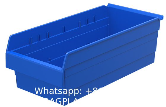Logistic Shelf Stacking Bin Solid Box Design Warehouse Small Parts Storage Plastic Box For Small Part Organization