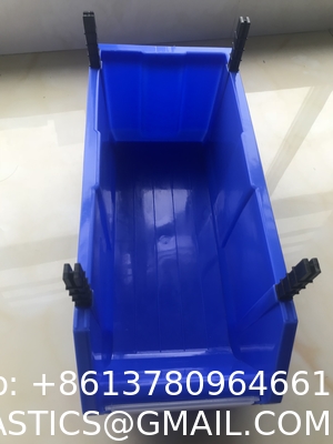 Workshop Hanging Box Plastic Container Tool Spare Parts Storage Bins Shelves Injection Stackable Rack Divisible Organizer