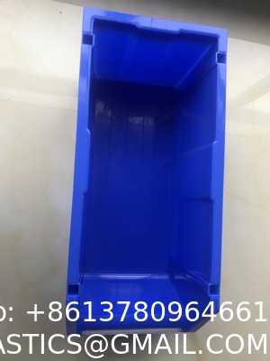 Workshop Hanging Box Plastic Container Tool Spare Parts Storage Bins Shelves Injection Stackable Rack Divisible Organizer