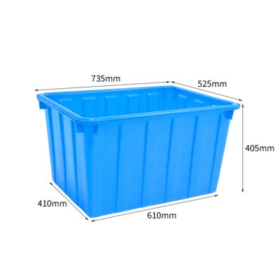90l 120l 160l 200l 300l 400l Rectangular Nesting Poly Water Storage Tank Lightweight Injection Molded Plastic Express Storage Boxes Low Price Crates for Warehousing