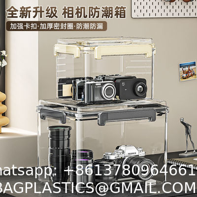 Household Multifunction Large Stackable Clothes Clear Transparent PP Container Box Plastic Storage Boxes Bins With Lid Wheels