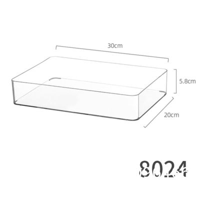 Stackable Refrigerator Organizer Bins Clear Kitchen Organizer Container Bins With Handles Plastic Bags For Pantry, Cabinets, Shelves, Drawer, Freezer - Food Safe