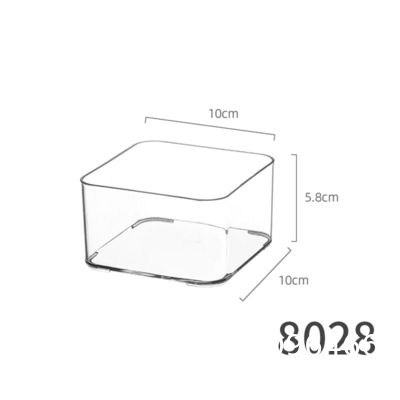 Stackable Refrigerator Organizer Bins Clear Kitchen Organizer Container Bins With Handles Plastic Bags For Pantry, Cabinets, Shelves, Drawer, Freezer - Food Safe