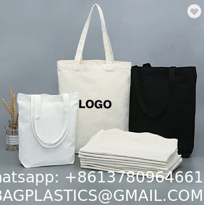 Custom Cotton Canvas Tote Bag Cotton Canvas Bag Reusable Shopping Bags Silk Screen Branded Strap Tote Bag Cotton Canvas Shopping Bag Custom Printed Logo Recycled Cotton Canvas Shopping Tote Daily