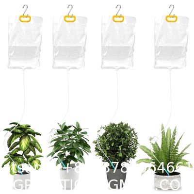 Self Watering System For Plants While Away On Vacation, Plant IV Water Bag, Indoor Plant Watering System Device, 30 Days Automatic Plant Waterer Drip Irrigation Kit For Potted Plants