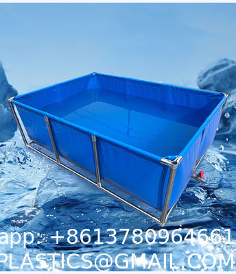 7000 Liters Diameter 3m X Height 1m Square/Round Fish Pond 1800 Gallon Foldable Plastic Tank Swimming Pool For Promotion
