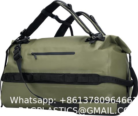 Large Waterproof Duffel Bag Rolltop Dry Backpack Duffle Bags For Kayaking, Rafting, Boating, Swimming, Camping, Travel, Gym, Beach, 60L/80L