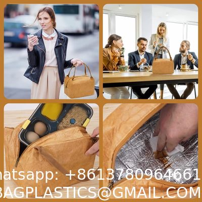 Lunch Bag For Women/Men, Reusable Lunch Bag Lightweight And Water-Resistant Tyvek Material, Easy To Clean Reusable Lunch Bag, Lunch Box For Women, Lunch Tote, Insulated Lunch Bags For Women