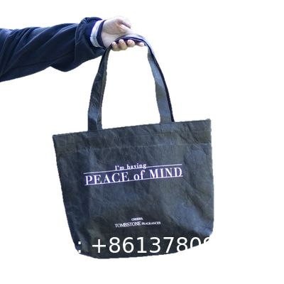 Washable Tyvek Kraft Paper Shopping Bag Print On Demand High Quality Products Accept Customization Dupont Paper Tote Bag Unique Design Suit Your Preferences