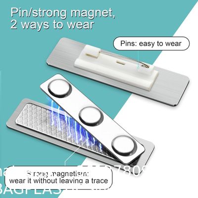 Metal Engraved Name Badge, Custom Name Tag, Personalized Plastic Or Metal ID Name Plate, Solid Brass Name Tag With Magnetic, Pin Or Clutch Back, ornaments, Police, Fire Department Name Badge ID Pin