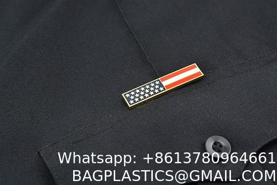 Emergency Medical Technician "EMT" Lapel Pin Set American Flag Uniform Pin For Police and Firefighters Metal Name Badges Engraved Metal Police Fire ornaments Better Badges