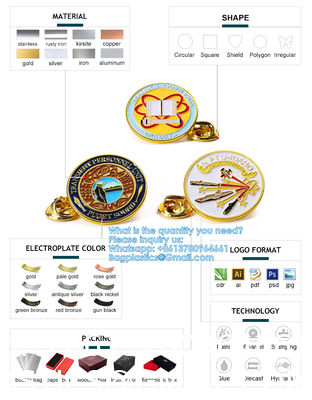 Factory Custom School/Club/Organization Commemorative Enamel Badge Soft Lapel Pin Personalized Custom Metal Epoxy Enamel Pin Lapel Pin Companies Logos Souvenir Name Tag Badge Pins Metal Suit Coat Pin