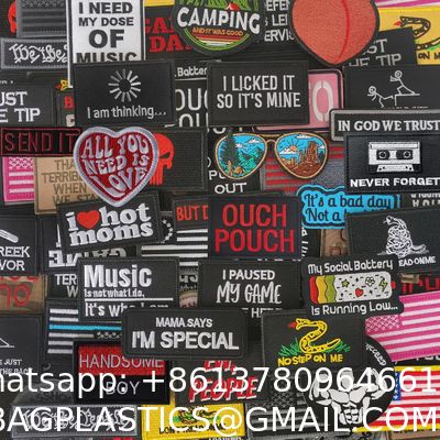Garment Accessories, Tactical Morale Patch Bundle, Full Embroidery Loop And Hook Patches Set For Caps, Bags, Backpacks, Vest, ornaments Uniforms,Tactical Gears