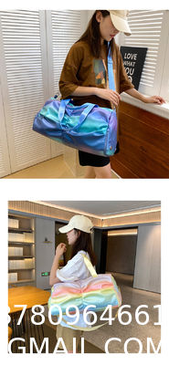 Travel Duffle Bag, Waterproof Sport Tote Gym Bag For Women Men, Overnight Weekender Carry On Bag With Wet Pocket