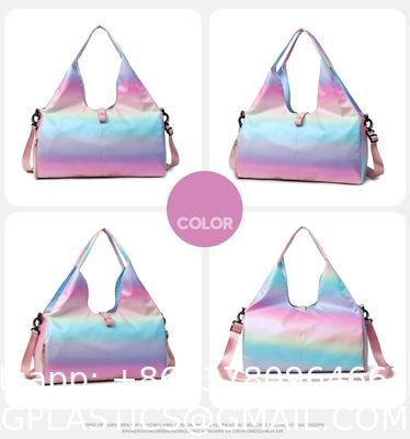 Personalized Initial Dance Bag For Girls, Small Lace Gym Sport Yoga Dance Bags Gift For Teen Girls, Cute Letter Kids Ballet Bag Zipper Toddler Travel Duffle Tote With Adjustable Straps